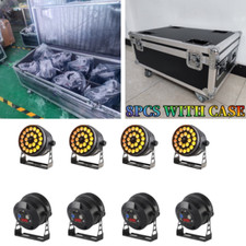 24X18W Party Light Waterproof RGBWA UV LED Par Light DMX Stage Lighting w/Case