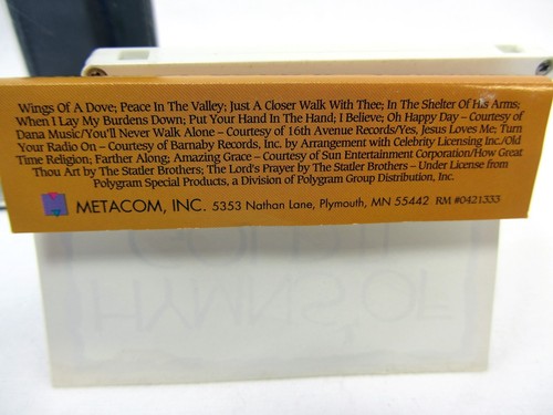 HYMNS OF GOLD II - Cassette - Oak Ridge Boys, Statler Brothers, Patsy Cline more - Picture 2 of 3