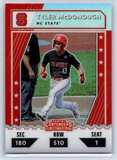 Tyler McDonough 2021 Panini Elite Extra Edition College Tickets Optic Holo