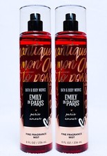 2 Bath  Body Works Emily PARIS AMOUR Fragrance Mist Body Spray 8 oz