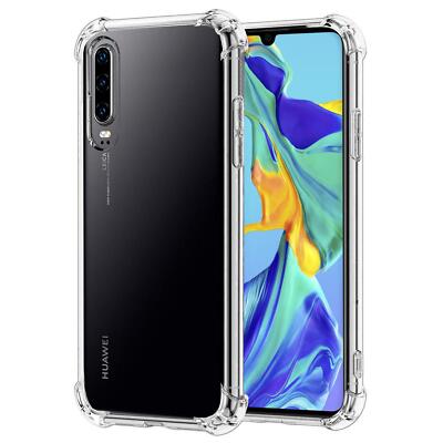 Silikon Schutz Hülle für Huawei P30 Handy Tasche TPU Cover Slim Case Bumper