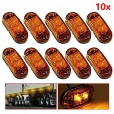 10Tlg LED Seitenmarkierungsleuchte Begrenzungsleuchten Anhänger LKW 12V/24V Gelb