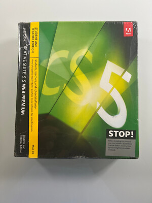 Adobe Creative Suite 5.5 Web Premium Mac OS Students Teachers School Staff 