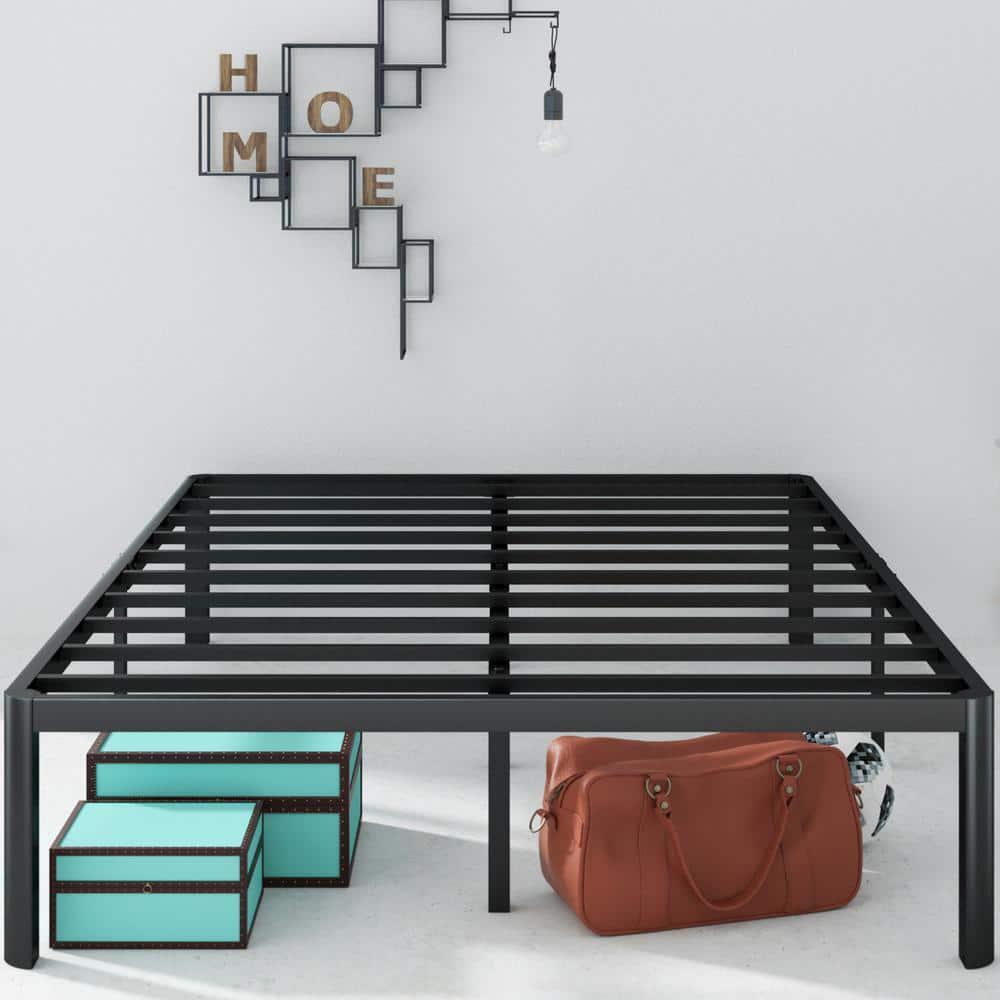 Zinus 16 Inch Queen Metal Bed Frame with Steel Slat Support Black-image