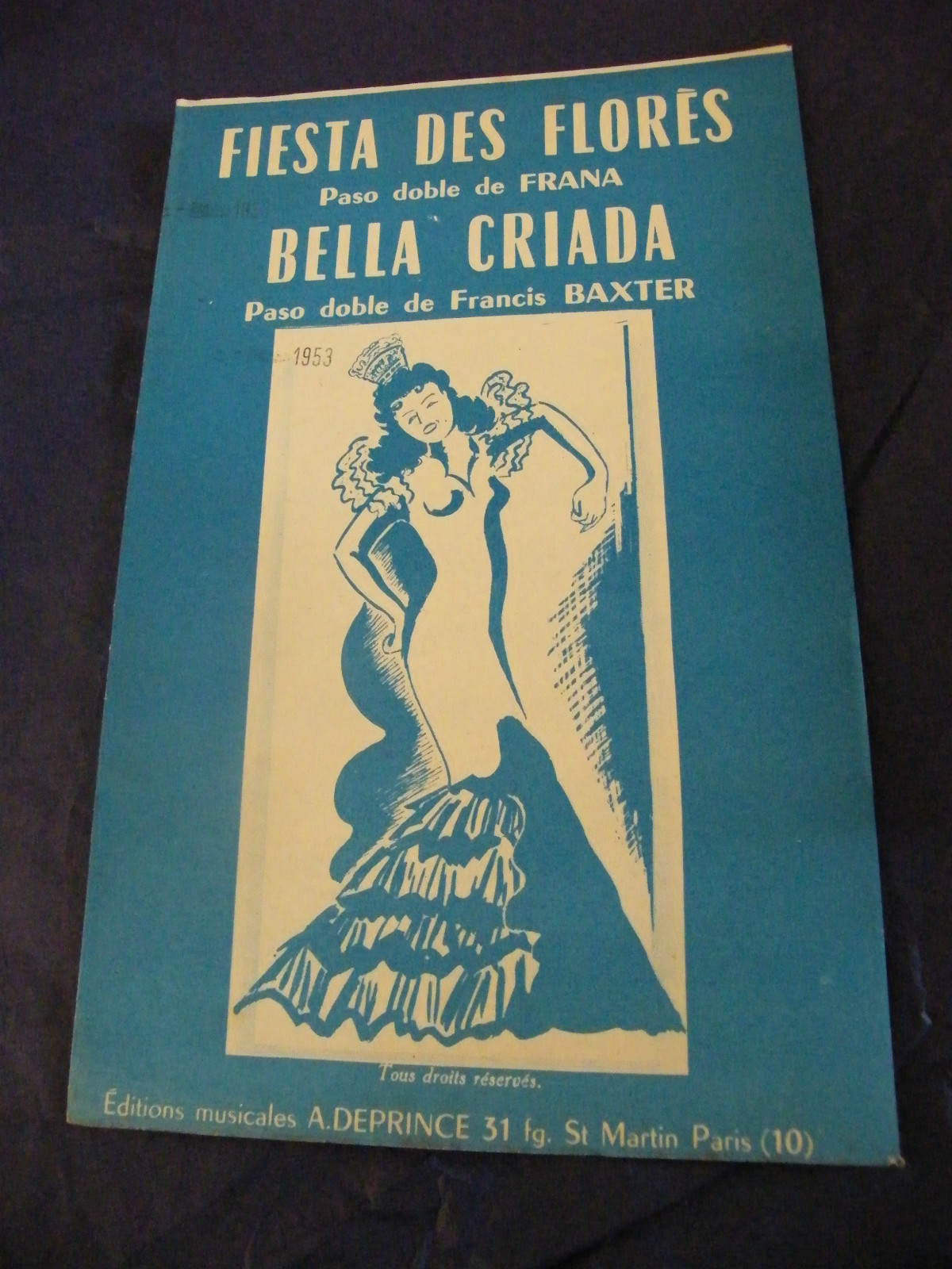 Partition Fiesta of the Flowers Frana Bella Criada Baxter Music Sheet
