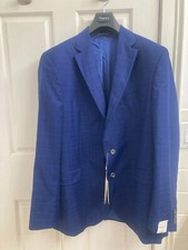 JACK VICTOR 1191008 BRIGHT NAVY TONAL GLEN PLAIN Regular Fit Sport Coat 9/19/42