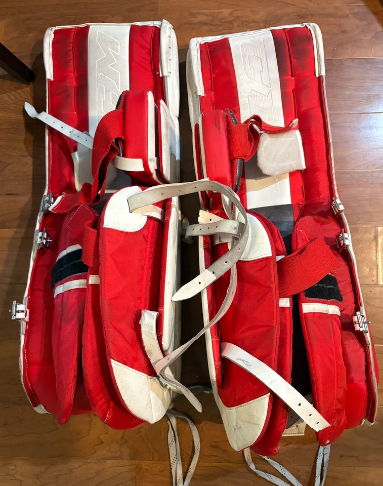 Almohadillas CCM Eflex 5 Senior 32 + 2,5 rojas y grises Foto 2 de 2