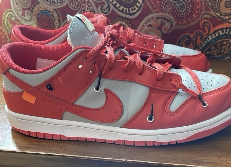 OFF WHITE X NIKE Nike Dunk Low x OFF WHITE 'University Red'
