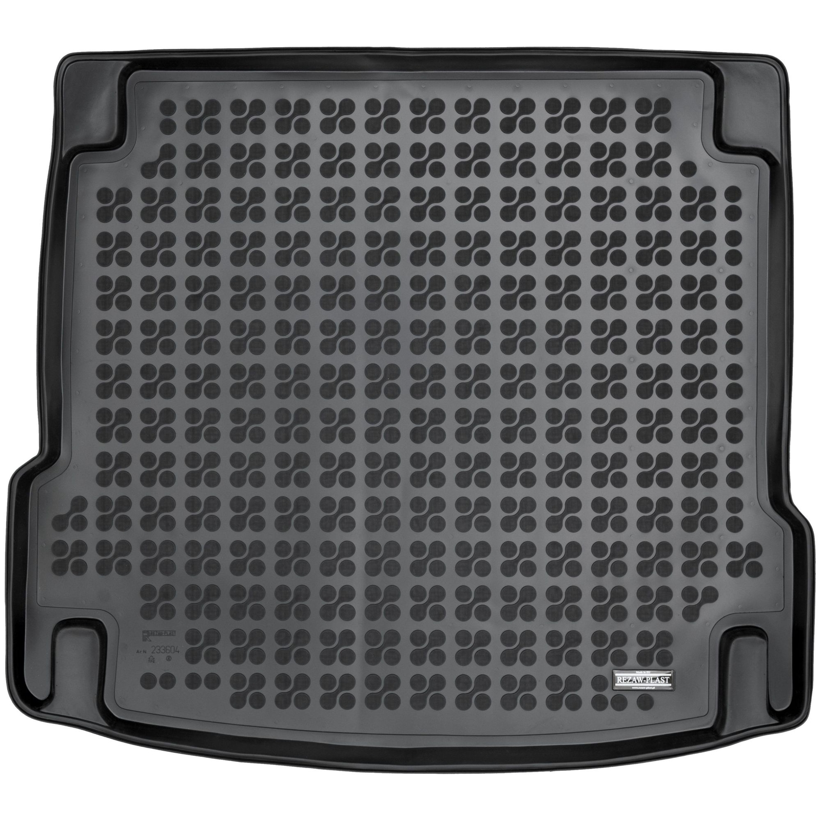 Tapis de coffre Rezaw-Plast pour Jaguar F-Pace en TPE noir