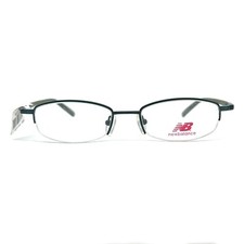 New Balance NB 377A-1 Eyeglasses Frames Green round Half Rim 50-18-135