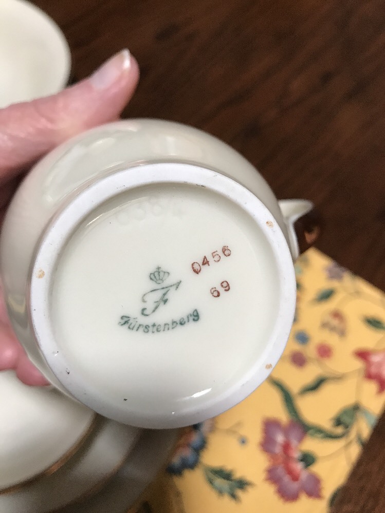 Lot of 5 Vintage Furstenberg Germany Porcelain China Serving Bowl