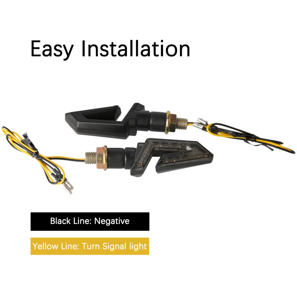 Motorcycle LED Turn Signal Blinker Light For Suzuki DRZ400SM DR650SE DR350 DR200 - Image 3 of 4