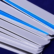 Aluminum rectangle Stamping Blanks metal 5pcs about 5" 5/8" 18 Gauges 10167052