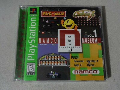 Namco Museum Vol. 1 Playstation One PS1 PSX Game Complete Free Ship