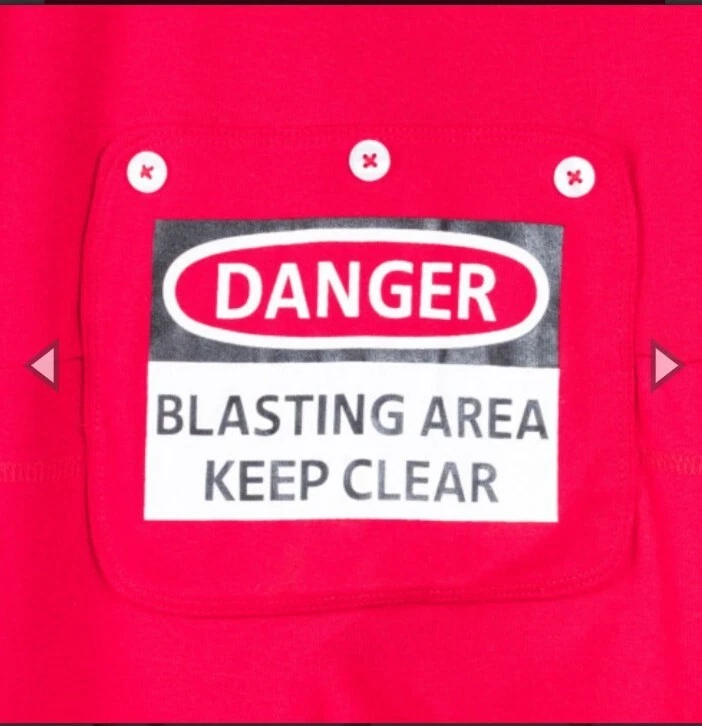 Danger blasting area pajamas new arrivals
