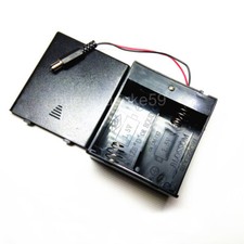 D Type x 2 x3 x4 Battery Holder Case Box With Cover /Switch / DC Plug 5.5 2.1mm
