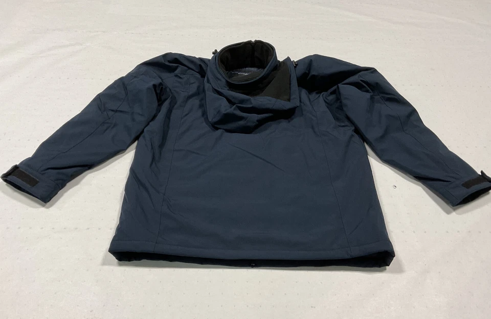 Weatherproof Men’s Navy Blue Insulated Jacket with Hoodie, Size L - Image 3 of 4