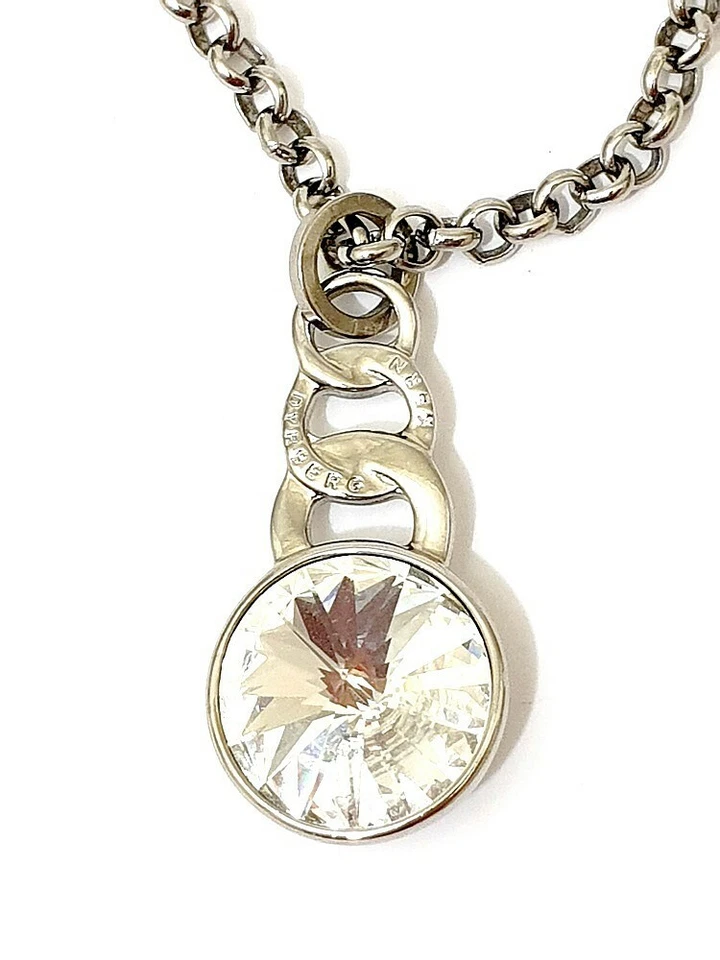 Dyrberg/Kern & Brax Kette Collier mit Anhänger großer Swarovski Kristall - Bild 3 von 4