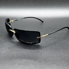 Vogue VO 2292-S Wrap Sunglasses Black Gold Italy 70-13 Used