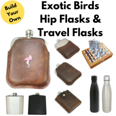 Flachmänner & Reisekolben für exotische Vögel mit Gravur Geschenke