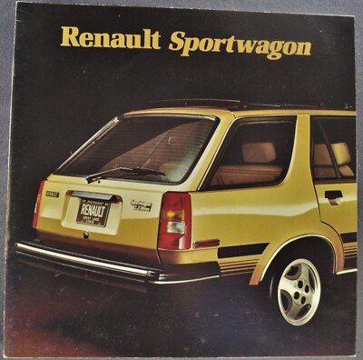 1984 Renault Sportwagon Catalog Brochure 18i Station Wagon