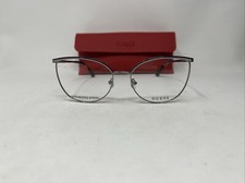 GUESS GU2879 008 55-17-140 OCCHIALI CON CERNIERA FLESSIBILE ARGENTO BLU CON CUSTODIA +PO01