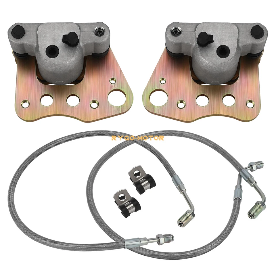 Pinzas de freno delanteras con pastillas y líneas para Polaris Magnum 325 330 500 2x4 4x4 01-04 Foto 2 de 4