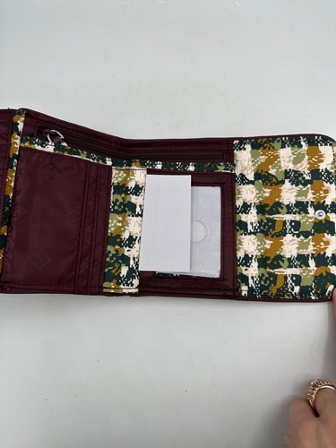 Vera Bradley Geldbörse RFID Riley kompakt Erbstück Paisley dreifach faltbar Neu mit Etikett - Bild 5 von 8