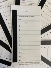 200 pack - 10 Line Strip Cards. FREE S/H. Pull strips. Football, Breaks, Auction