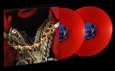 NEW  Rick Ross x Dj Khaled  $ HOOD BILLIONAIRE $  2LP  Ltd FIRE Red Vinyl  BONUS