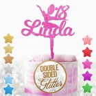 Personalised Ballerina Cake Topper Happy Birthday Girls Dancers Cake Decoration