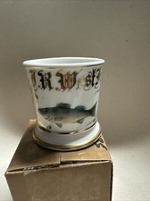 RARE Antique Hand Painted Fish Occupational Shaving Mug