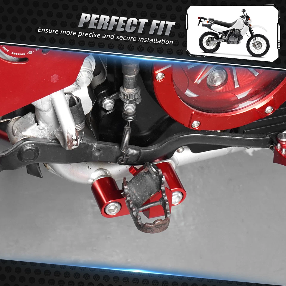 Montaje de clavija de pie derecho CNC Billet para Honda XR650L XR 650L 1993-2023 2024 2025 Foto 3 de 4