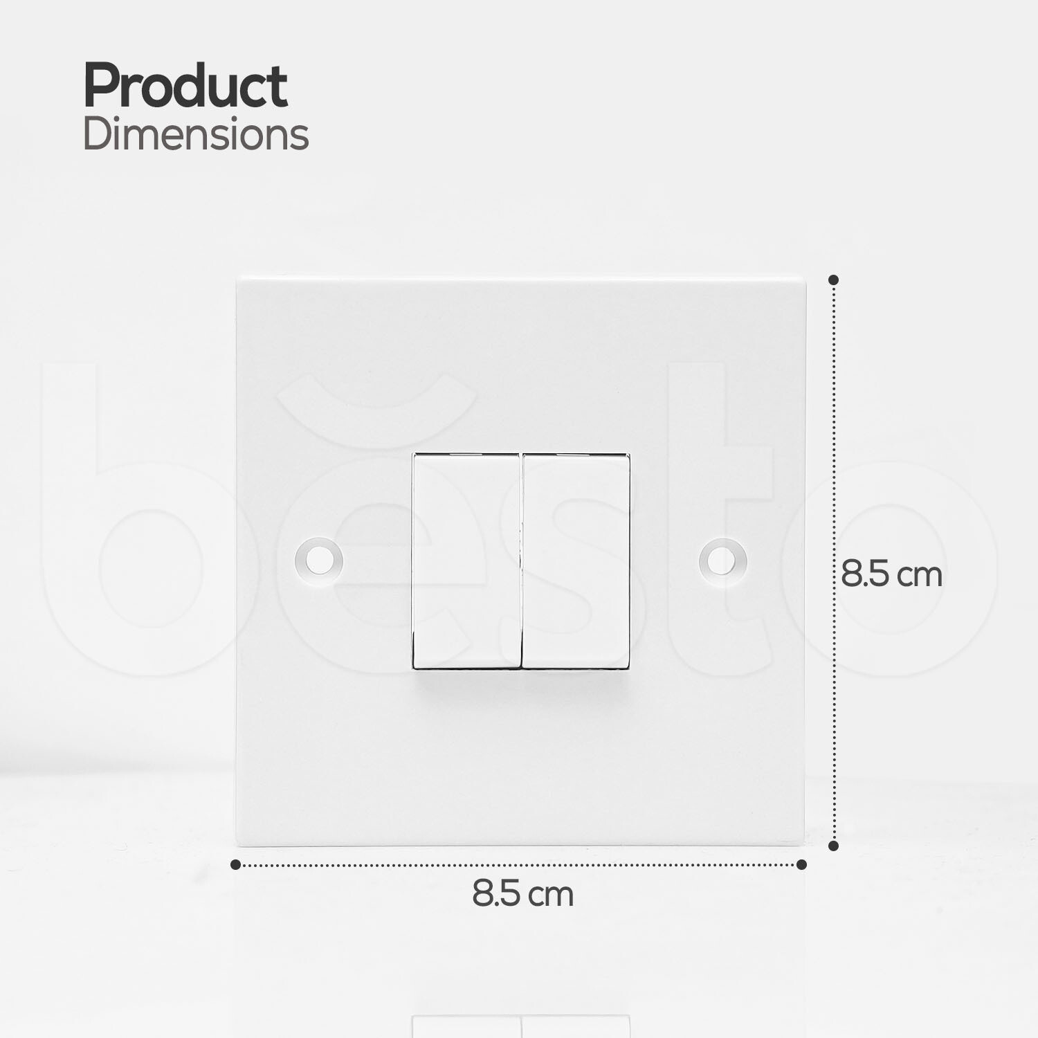 13 Amp White Plastic Switched Plug Sockets UK Light Electrical Wall