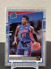 2020-21 Donruss Saddiq Bey Rated Rookie #210 Silver Infinite Mojo Detroit Piston