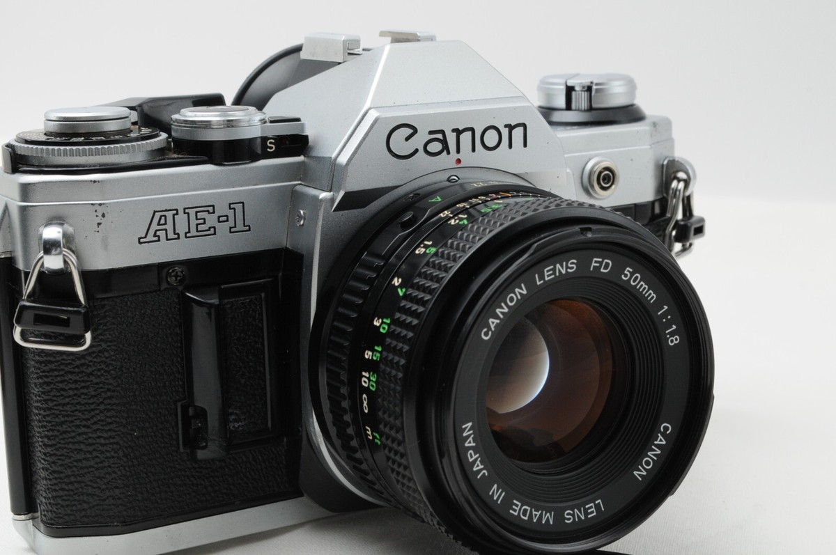 EXC+3] Canon AE-1 35mm Film Camera SLR NFD 50mm f/1.8 Lens 3051996
