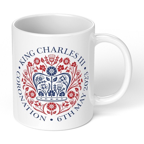 König Karl III. Krönungsbecher Emblem Gedenksouvenir Erinnerungsstücke Becher - Bild 2 von 6
