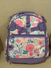 Pottery Barn Kids Mackenzie Small Backpack Floral Lavender NEW