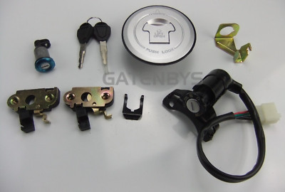 Neu Schlosssatz für Lexmoto Hawk 125 Zündschloss Tankdeckel Seat Lock Schlüssel