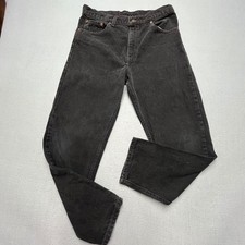 VTG 90's Levi's 550 Men's Black Relaxed Fit made in USA Tapered Leg Jeans 32x30
