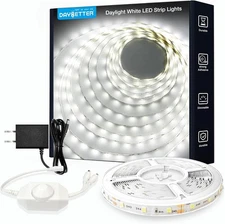 DAYBETTER White LED Strip Light, 20 ft Dimmable Select Size, Color 