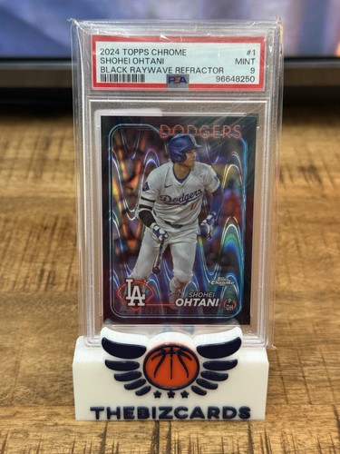 2024 Topps Chrome Shohei Ohtani Black Raywave Refractor #/10 Dodgers PSA 9