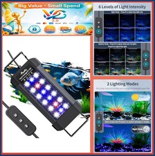 Aquarium LED Light 6W Full Spectrum for 6 to 10 Inch Fish Tank