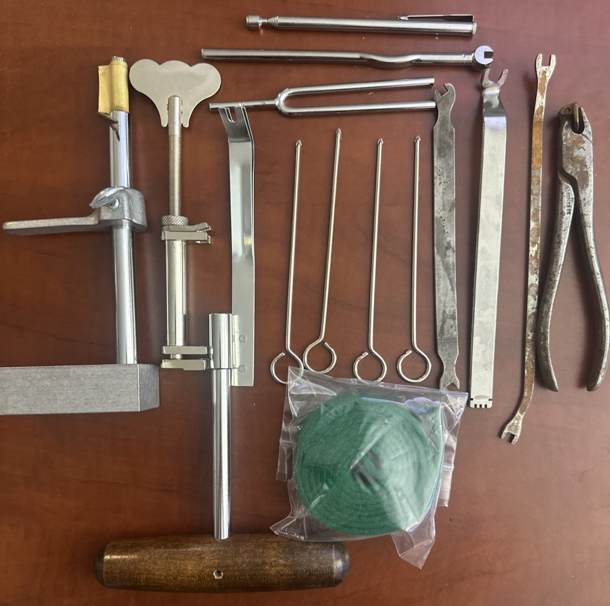 Piano Repair tuning tools Lot Of 14 tools Various & Extras
