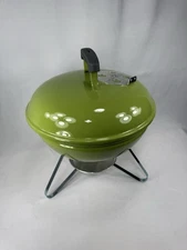 Weber Smokey Joe Lime Green Portable Charcoal Grill, 10799 New Unused 2015
