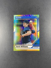 2024 Panini Donrusss #45 Gavin Williams RC On Fire /75 Cleveland Guardians