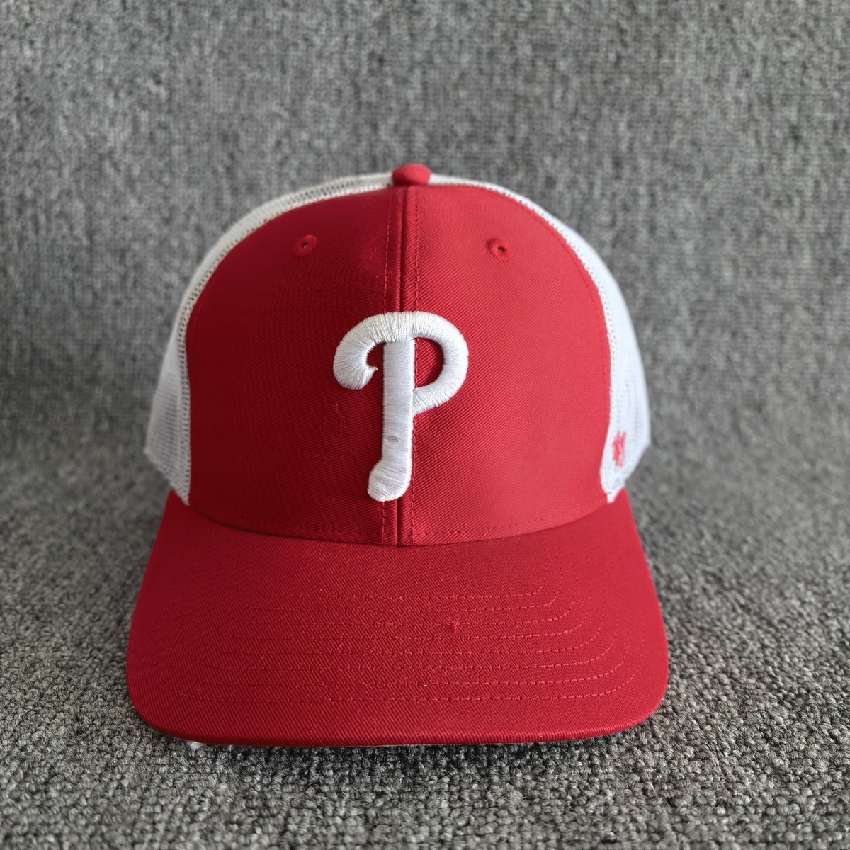 '47 Brand Philadelphia Phillies MLB Red White Mesh Trucker Snapback Hat Cap