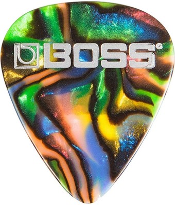 Boss BPK-12-AT Celluloid Pick Thin ABALONE 12-Pack