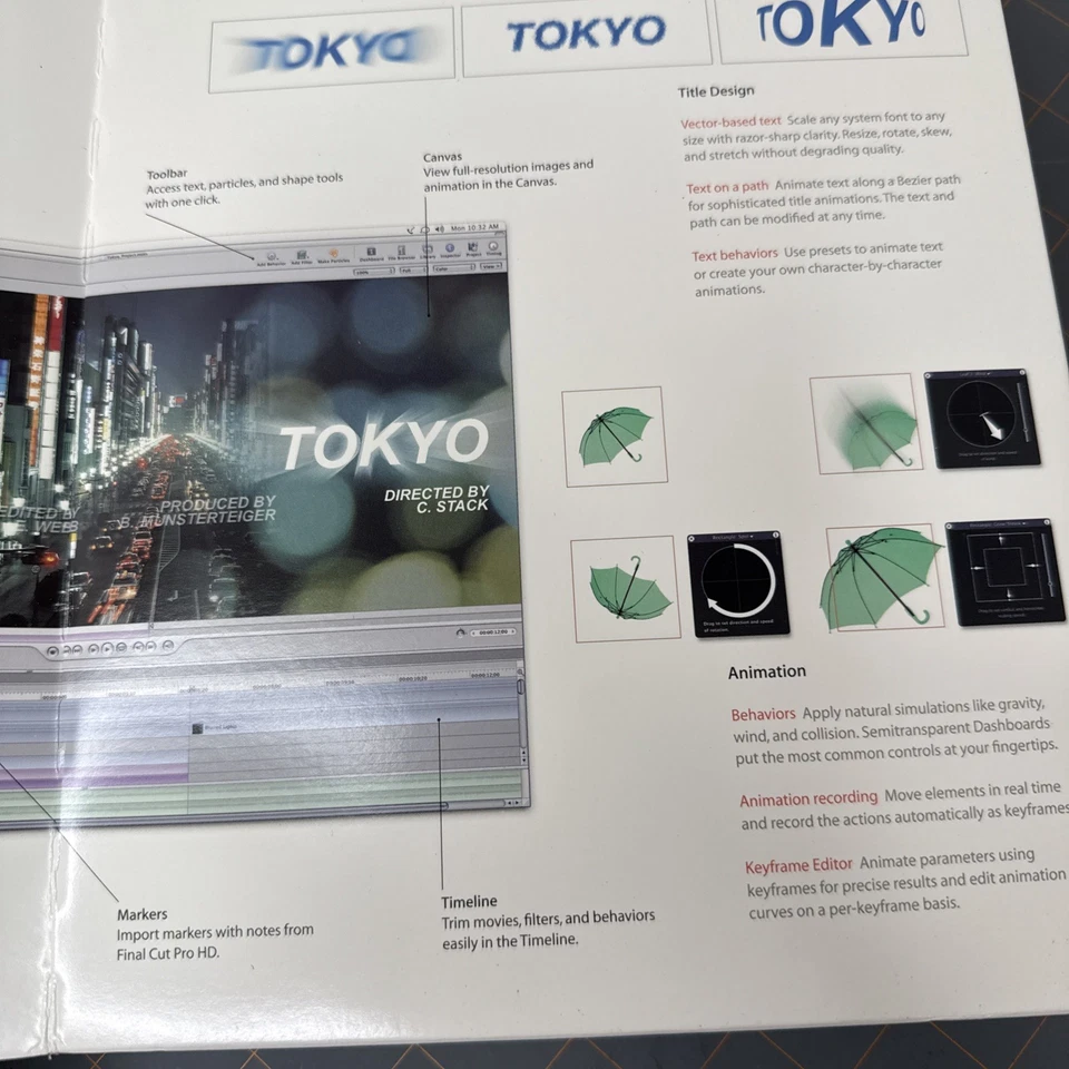 Apple Motion Real-Time Motion Graphics Design CD Vintage NEW - Image 4 of 4