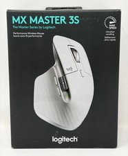 Logitech MX MASTER 3S Bluetooth Wireless Mouse with/ USB Receiver White Grey